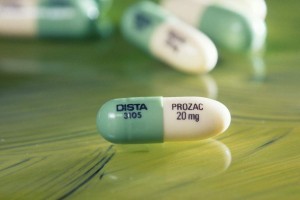 Prozac (Fluoxetine), an antidepressant.